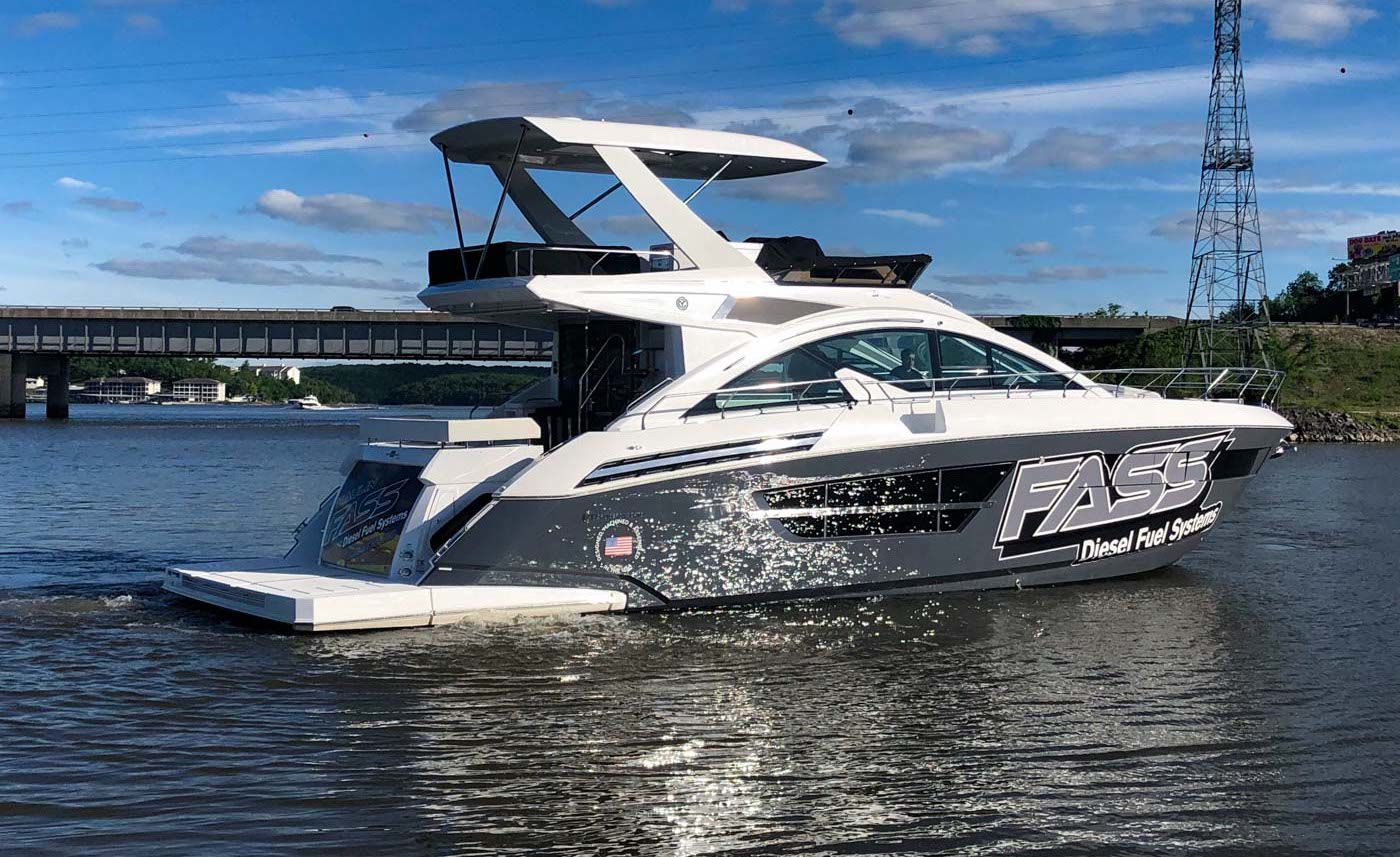 Fass Diesel Fuel Systems - Shootout Start Boat - Cruisers 60 Cantius Flybridge